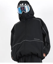 Read the image into the gallery view, REFLECTIVE JACKET BLACK