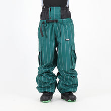Read the image into the gallery view, CARGO PANTS STRIPE D.GREEN