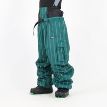 Read the image into the gallery view, CARGO PANTS STRIPE D.GREEN
