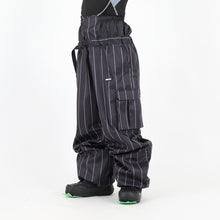 Read the image into the gallery view, CARGO PANTS STRIPE BLACK