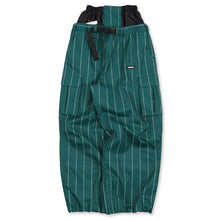 Read the image into the gallery view, CARGO PANTS STRIPE D.GREEN