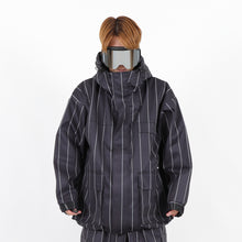 Read the image into the gallery view, CARGO JACKET STRIPE BLACK