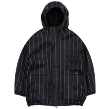 Read the image into the gallery view, CARGO JACKET STRIPE BLACK
