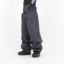 Read the image into the gallery view, DOUBLE TUCK PANTS CHARCOAL