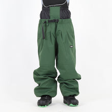 Read the image into the gallery view, DOUBLE TUCK PANTS D.GREEN
