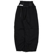 Read the image into the gallery view, BARREL PANTS BLACK