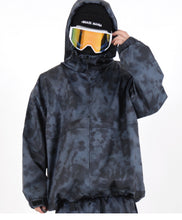Read the image into the gallery view, STITCH JACKET TIEDYE BLACK
