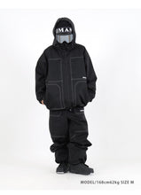 Read the image into the gallery view, PAINTER PANEL PANTS BLACK
