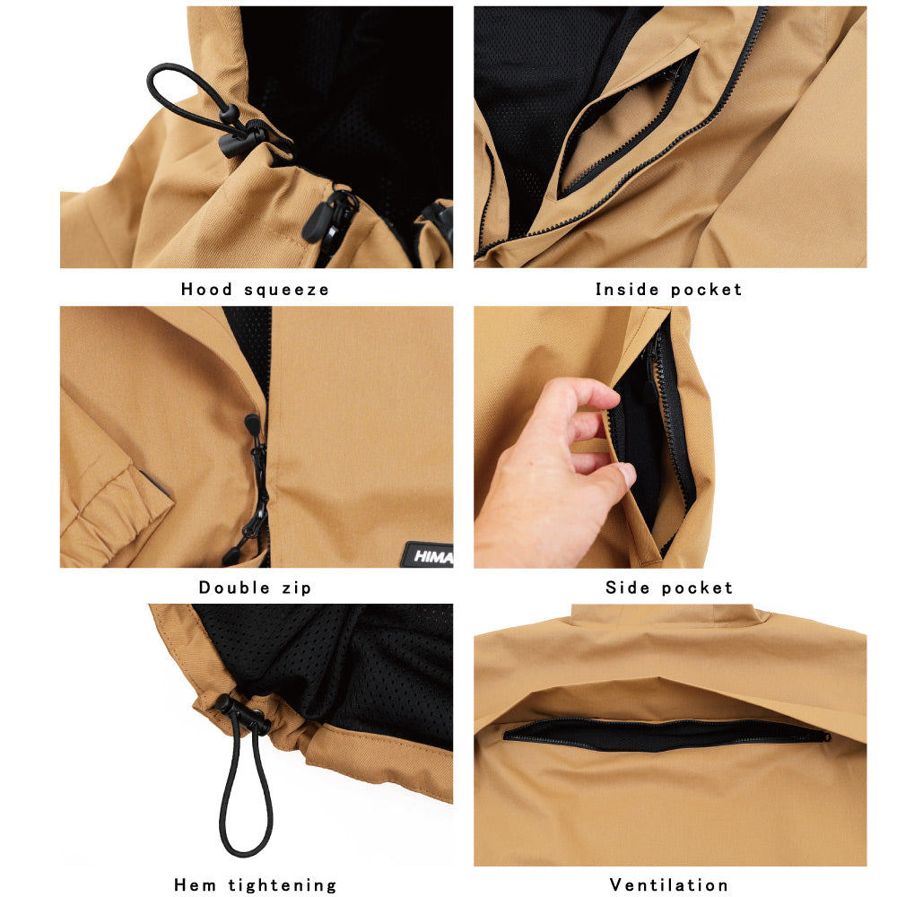 HIMANI マウンテンジャケット ZIP JACKET BLACK – HIMASS MANIA