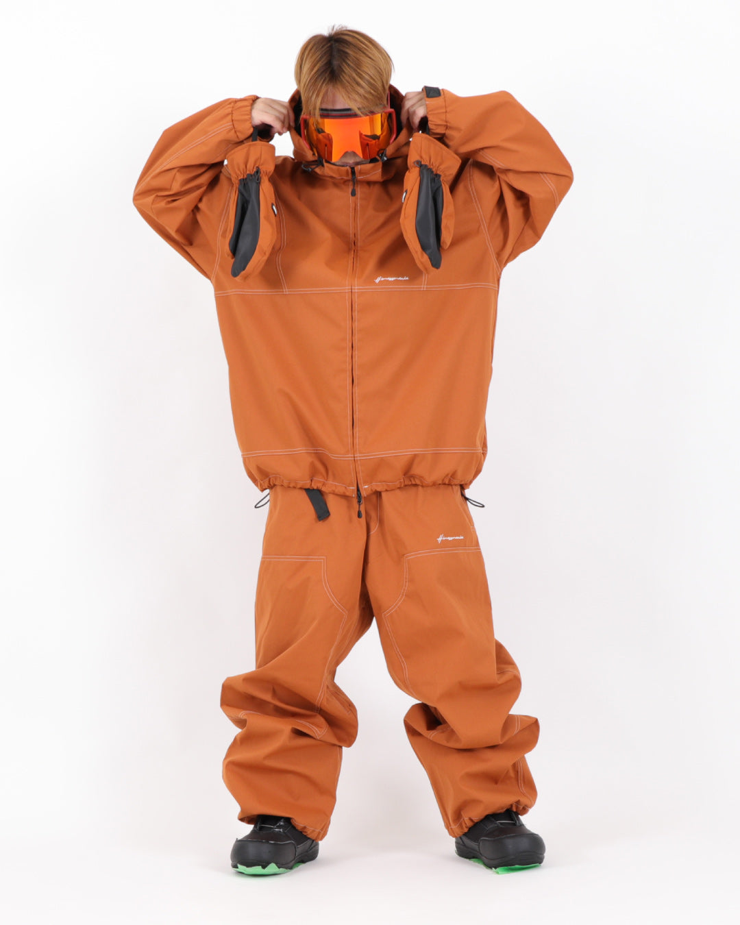 STITCH JACKET CARAMEL – HIMASS MANIA