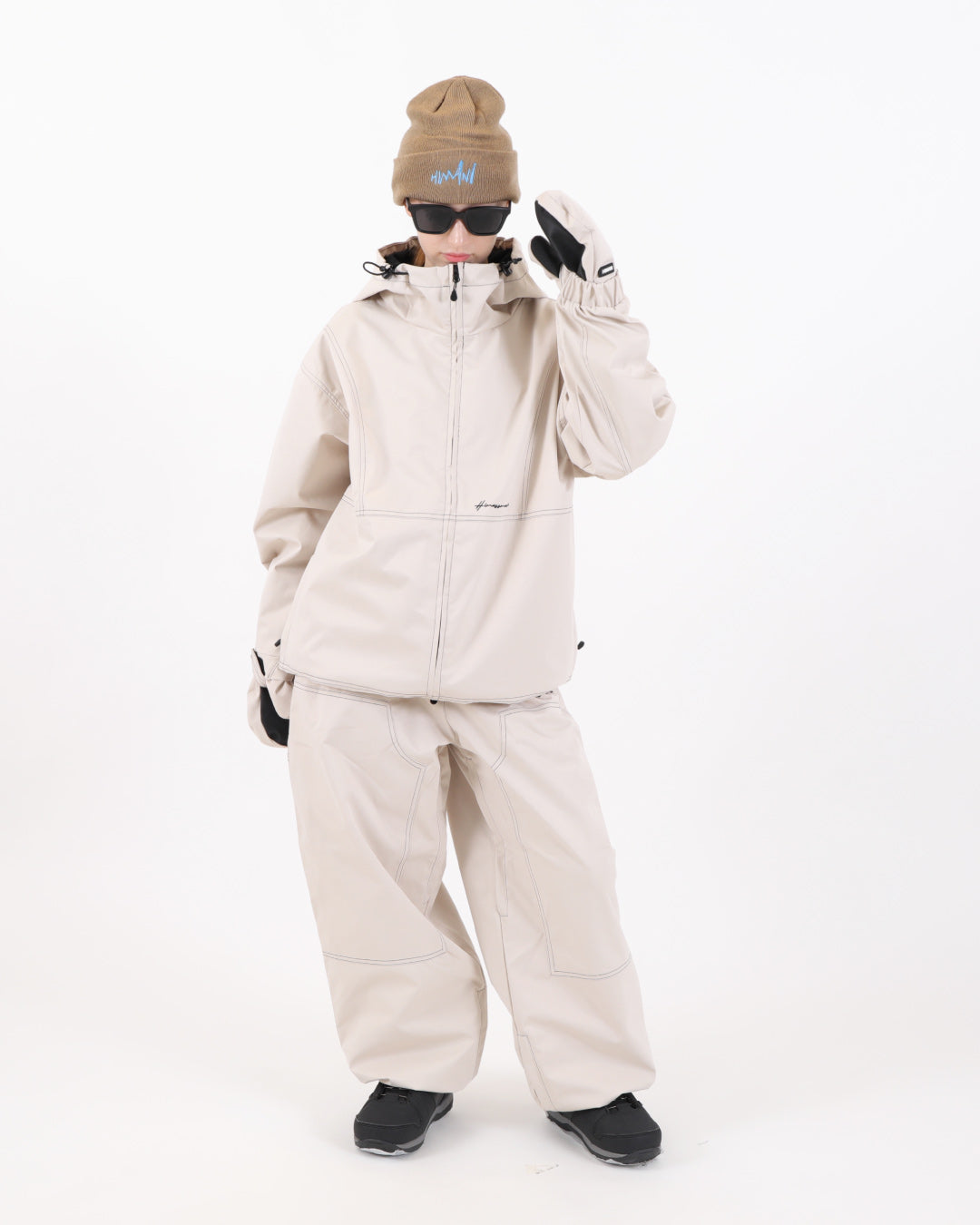 STITCH JACKET ECRU BEIGE – HIMASS MANIA