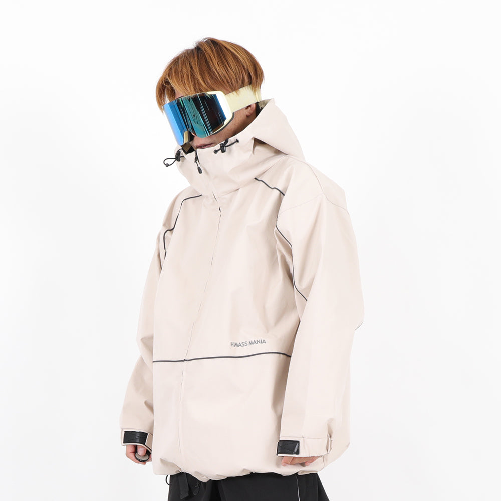 REFLECTOR JACKET CREAM BEIGE – HIMASS MANIA