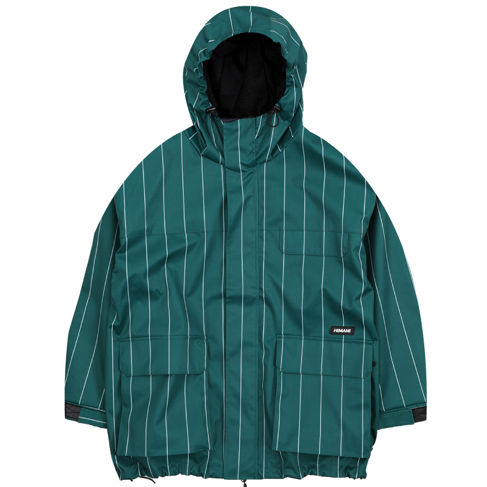 CARGO JACKET STRIPE D.GREEN