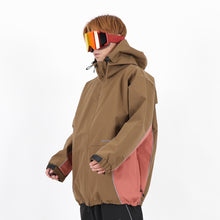 Lesen Sie das Bild in der Galerieansicht, WAVE JACKET BROWN SIENNA
