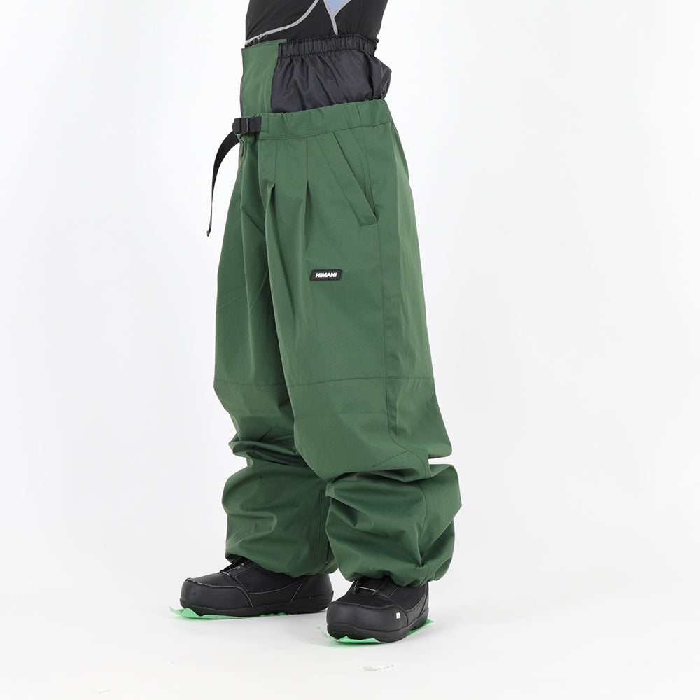 DOUBLE TUCK PANTS D.GREEN