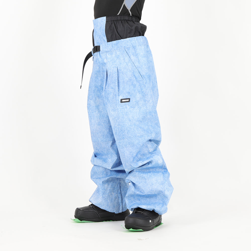 DOUBLE TUCK PANTS STONE WASH BLUE