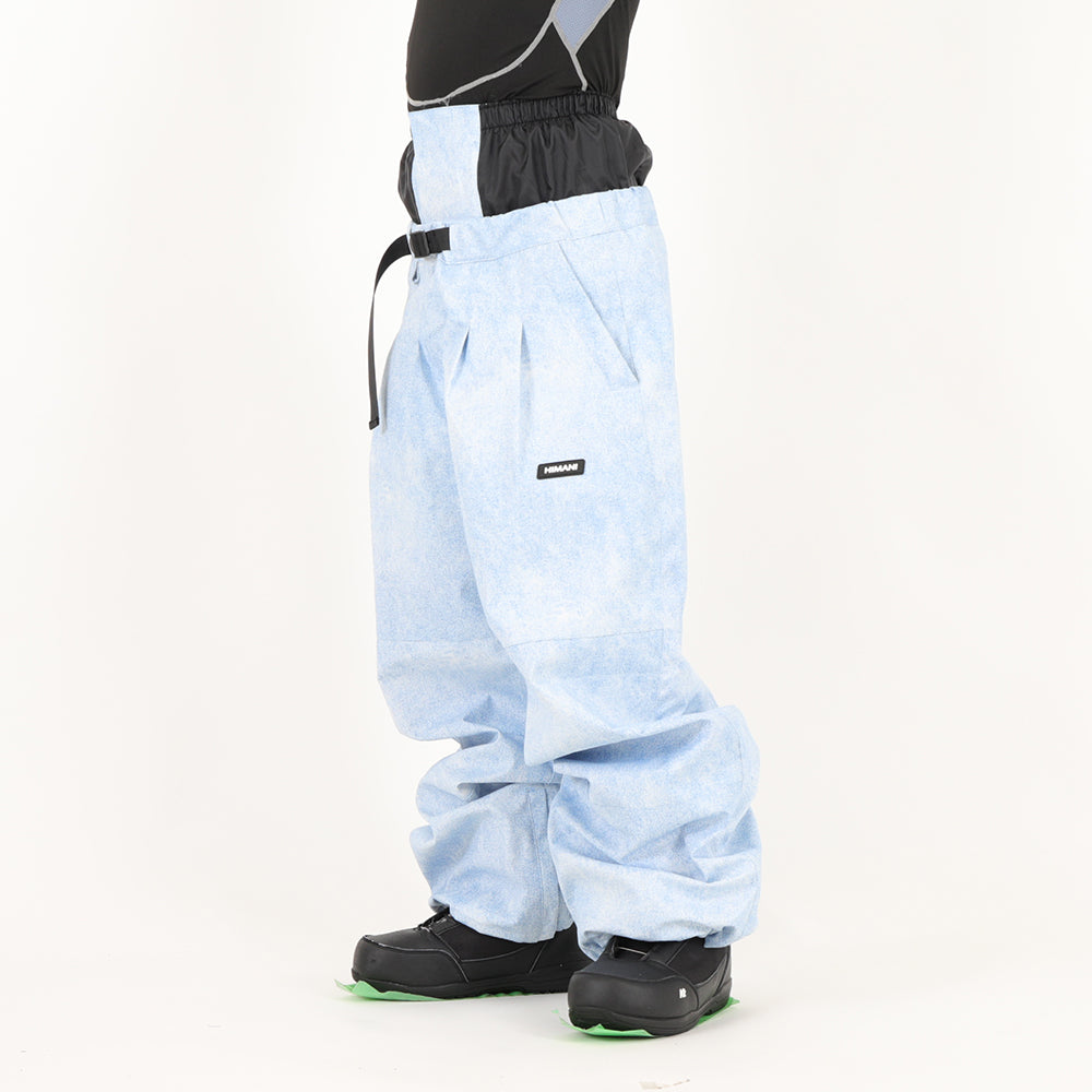 DOUBLE TUCK PANTS STONE WASH L.BLUE