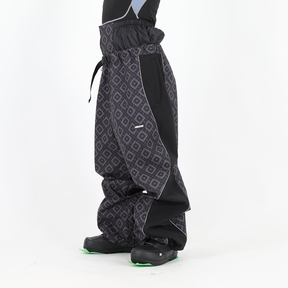 WAVE PANTS PAISLEY BLACK BLACK