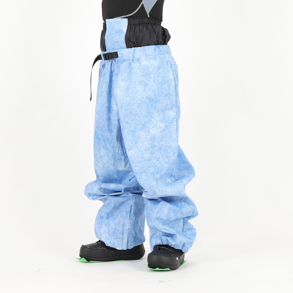 BARREL PANTS STONE WASH BLUE