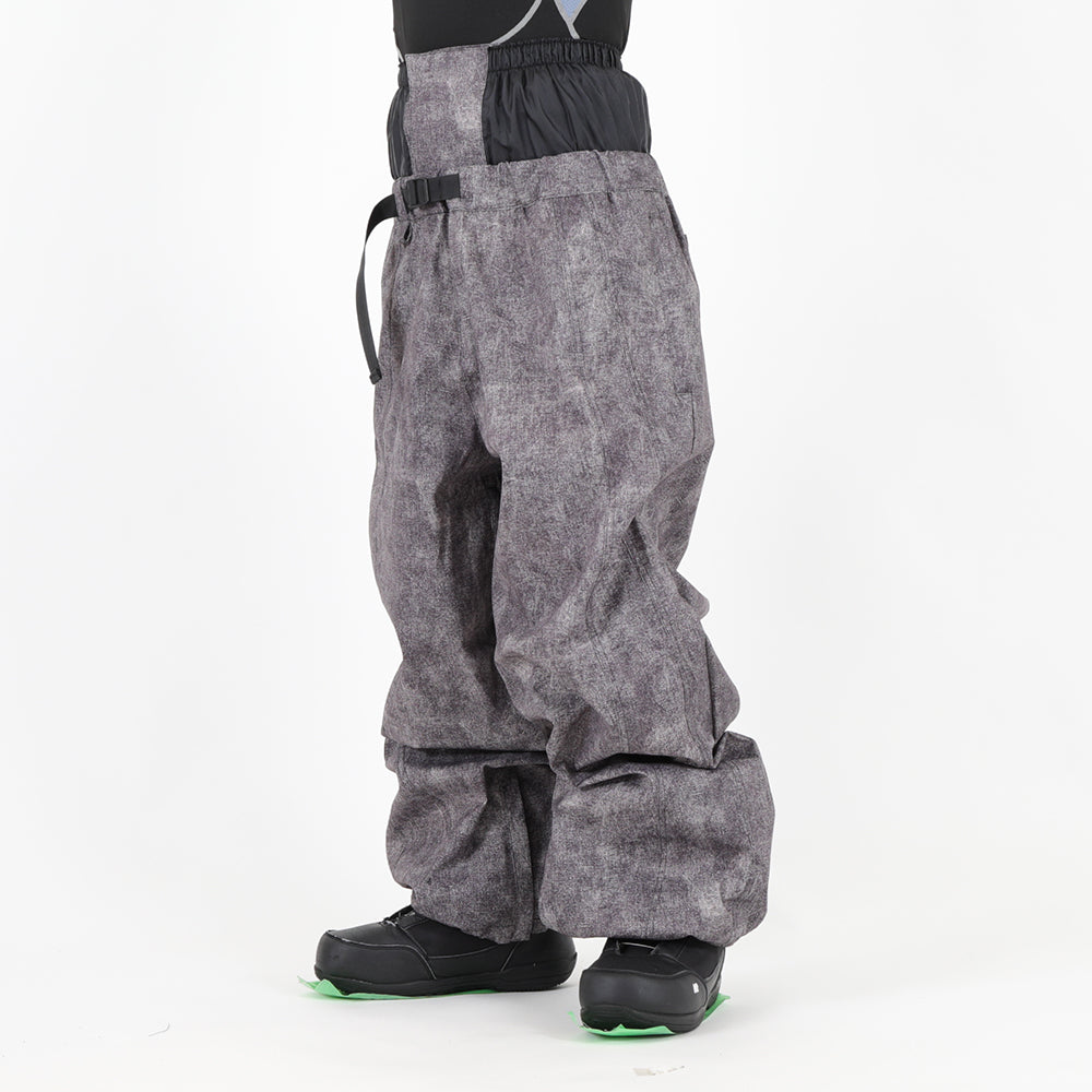 BARREL PANTS STONE WASH BLACK